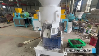 Platte matrijzenpelletmachine voor de productie van organische meststoffen met een capaciteit van 1-4 ton per uur
