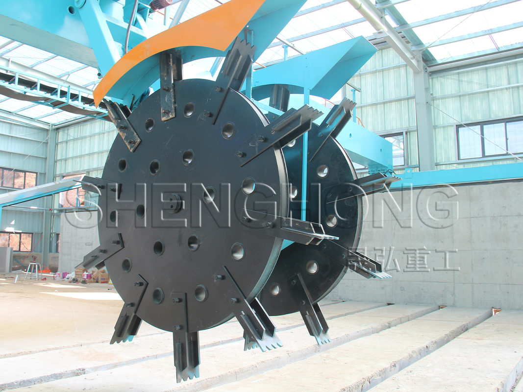 Crawler Fermentatieapparatuur voor groove type compost draaimachine 1,68m Deep Groove technologie