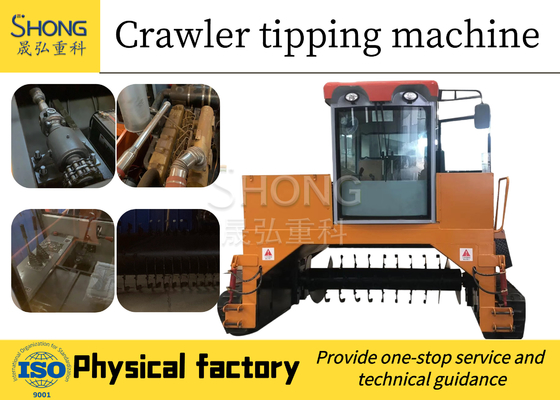 Organisch Meststoffencompost Aangedreven Turner Animal Waste Windrow Self