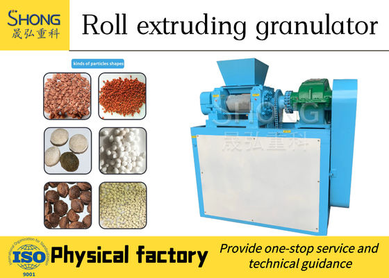 Double Roller Extrusion Granulator met 15-22KW Power Carbon Steel Constructie en 1mm-15cm Granule Size