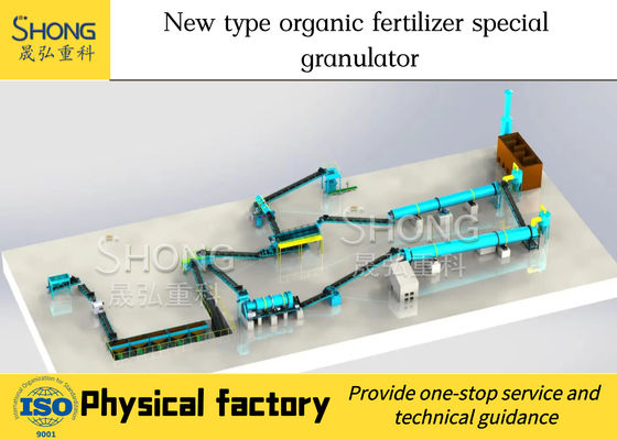 De Snelle Versie van pindashell organic fertilizer production line 6t/H