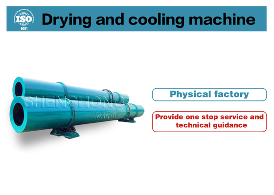 Phosforbehandeling Rotary Drum Dryer Met Temperatuurbereik 50-600C En Fan Blower Configuration