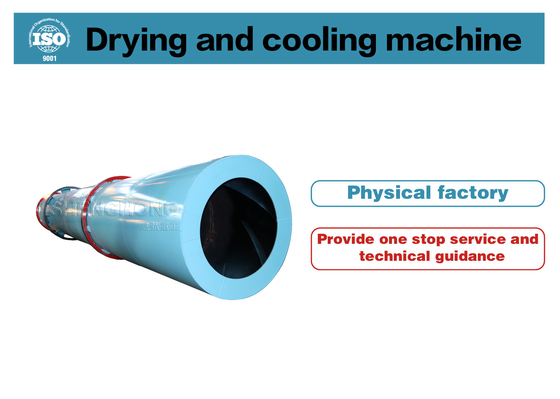 2.5-8 r/min Snelheid Rotary Drum Dryer Voor 2-5 Neiging Hoek Aanpassing Rotary Drum Dryer