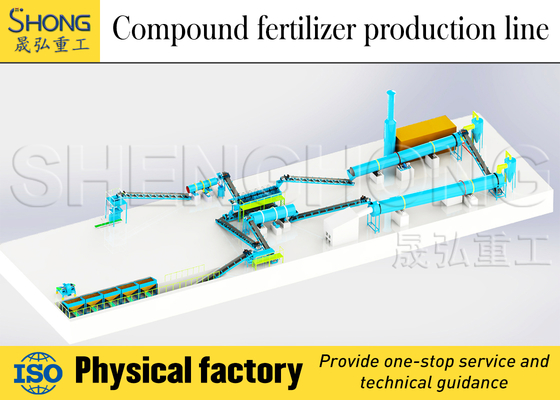 380V Compound Meststof Granulator Lijn voor NPK Productie 3-8mm