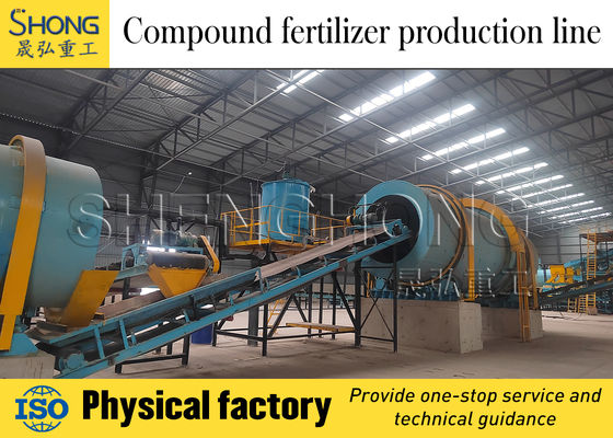 Hoog efficiënt, laag energieverbruik, stabiel bedrijf, productielijn voor samengestelde meststoffen voor NPK-granulatie