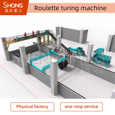 Wieltype Compost Turner - Dual-Axis systeem, snelle fermentatie, energiebesparing