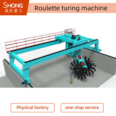 Industriële wieltype compostturner voor grootschalig organisch afval