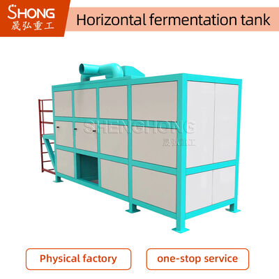 Carbon Steel Organic Fertilizer Fermentation Tank met 18-24kw vermogen en ISO SGS BV-certificering voor compostproductielijn