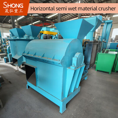 7.5 kW motorvermogen Biologische meststofbrekingsmachine met een hoog brekend rendement voor materialen met een hoge vochtigheid