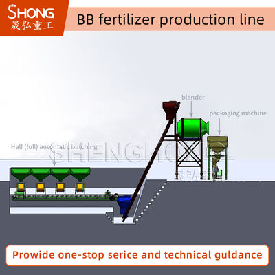 BB Productielijn voor meststoffen en materialen van koolstofstaal of roestvrij staal
