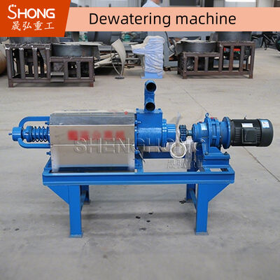 Kip/Schapen/Koe Dung Dewatering Screw Press Machine, 1T/H-Mest Ontwaterend Materiaal