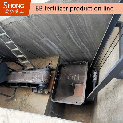NPK Bulk Blending Fertilizer Production Line met een capaciteit van 5-7 ton per uur, PLC-besturingssysteem en aanpasbaar ontwerp
