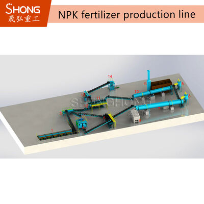 Zeer productieve en aanpasbare NPK-kunstmestproductielijn
