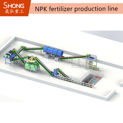 Volledige NPK-meststoffabriek voor de productie van pellets van hoge kwaliteit