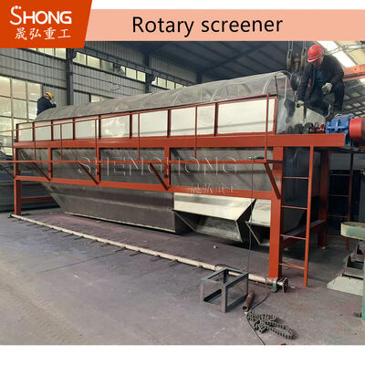 Vibratorische screeningmachine 1,2x4m voor 2-10mm Granulaten 98% Granulatiepercentage