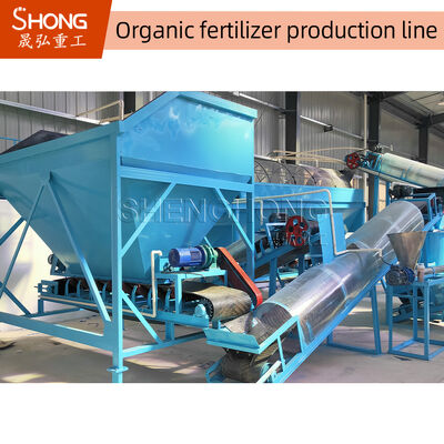 8t/H kip Dung Ball Granule Organic Fertilizer om het Oppoetsen van Machine