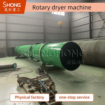 1-50 t/h Rotary Drum Dryer met 2-5 inclinaat voor de chemische industrie van koolstofstaal/roestvrij staal