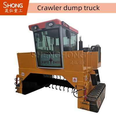 Dieselolie Type Crawler Turner met Automatische Temperatuurregeling en 1000-1300mm Draaihoogte voor Efficiënte Fermentatie Compost Apparatuur