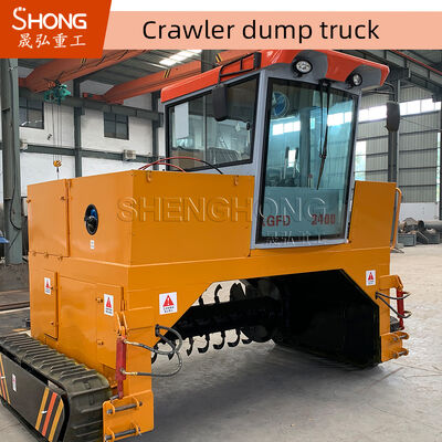 12 maanden garantie 1000 kg capaciteit Dieselolie brandstof Fermentatie Compost apparatuur en Crawler Tipping Machine