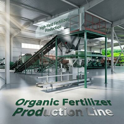 Productielijn voor biologische meststof Machine voor het maken van compost voor 1-20 duizend ton per jaar met een vochtgehalte onder de 10% met gebruik van kippenmest