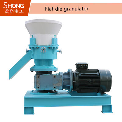 Flat Die Fertilizer Granulator Machine met 22kw-75kw Power, 3-7 ton per uur Capaciteit en Carbon Steel of roestvrij staal materiaal