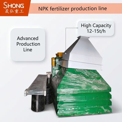 NPK Meststof Productielijn met Dubbele Roller Granulatie voor Eénstaps Vorming, Energiebesparing en 12-15t/u Capaciteit