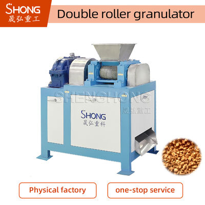 Op maat gemaakte 18,5 kW krachtige meststofgranulator met een rolgrootte van 186*300 mm en een voedingsgrootte van <= 0,5 mm