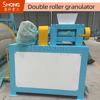 Doppelrolgranulator met een capaciteit van 1,5-2,5 t/h en een kogelvorming van 85% voor de productie van samengestelde meststoffen van koolstofstaal