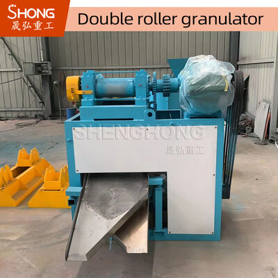 NPK Dry Chemical Powder Compound Fertilizer Granulator met Double Roller Extrusion 18,5 kW Kracht en 1,5-2,5 ton/uur Capaciteit