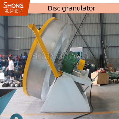 Disc Compound Fertilizer Granulator met verstelbare schijfneiging Flexible Belt Driving en Massive Structure