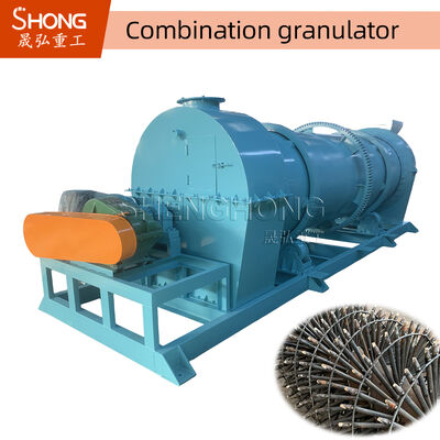 Koolstofstalen Meststofgranulator Machine met Hoge Granulatiesnelheid 80%-90% en Geen Bindmiddel Nodig voor Organische Meststofproductie