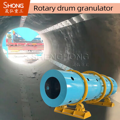 Rotary Drum Granulator voor de productie van organische meststoffen met een hoog granulatiepercentage, laag energieverbruik en koolstofstaalconstructie
