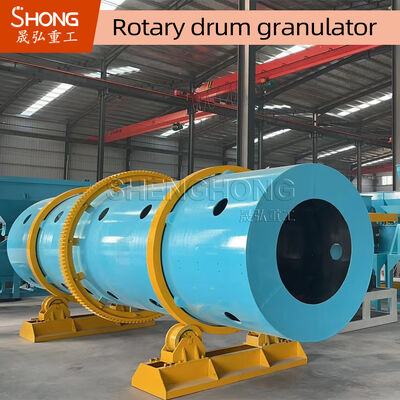 Rotary Drum Granulator van koolstofstaal met een capaciteit van 5-8 T/H en installatiegids voor kunstmestgranulatie