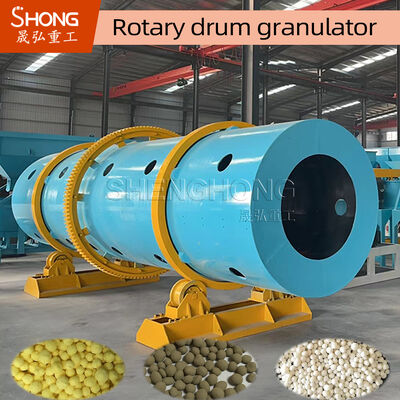 NPK samengestelde meststof Rotary Drum Granulator met 15-20 TPH capaciteit en hoge korrelsnelheid in koolstofstaalconstructie