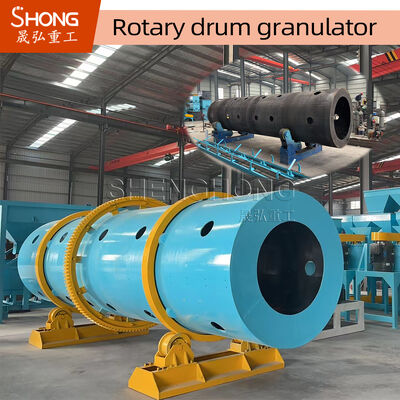Granulator voor mengmest met een laag van roestvrij staal met een capaciteit van 8 ton/uur en een snelheid van 11,5 r/min