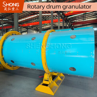 Carbon Steel Rotary Drum Granulator voor Meststofgranulatie met 5-10 ton/uur Capaciteit en Corrosiebestendigheid
