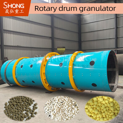 Roterende Trommelgranulator Machine voor Samengestelde Meststof met 8-15T/H Capaciteit, 11.5r/min Snelheid en Koolstofstaal Constructie