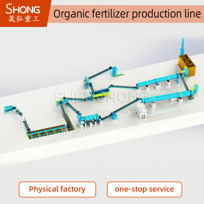 Plant voor de verwerking van biologische meststoffen met een capaciteit van 1-20 ton per uur voor de omzetting van afval van hoge kwaliteit en duurzame landbouw