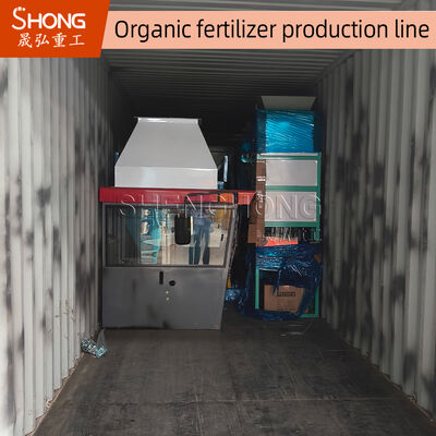 Productielijn voor organische meststoffen met een hoge productiviteit met een laag energieverbruik en fermentatie-granulatietechnologie