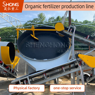 Productieproces van organische meststoffen: gisting, malen, mengen, pelleteren, koelen, screenen, verpakken