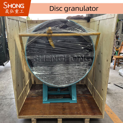 Disc Pan Granulator voor organische meststoffen die bolvormige korrels met instelbare schijfhoek en 1 jaar garantie produceren