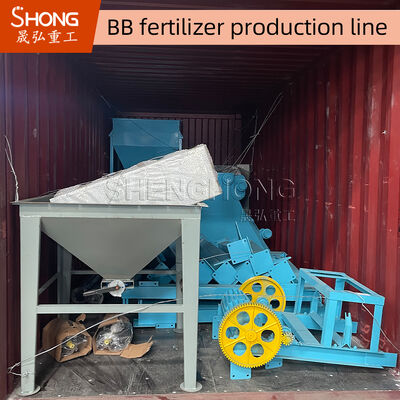 Semi-automatische BB-mestproductielijn met PLC-besturing voor 10-30 ton per uur Bulk Blending Fertilizer Plant