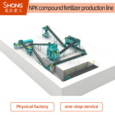 Ovale NPK-mestproductielijn met een capaciteit van 5-100 ton/uur en ≥90% voedingsstofgehalte voor landbouwgebruik
