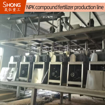 Productielijn voor polymeercoatingcompoundmeststoffen met 380V stroomvoorziening en ≥90% totale voedingsstoffen
