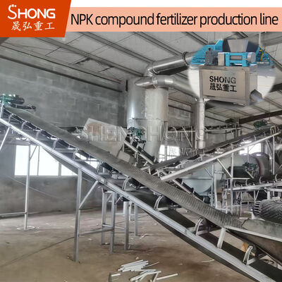 NPK meststofproductielijn met een capaciteit van 5-100 ton/uur 2-4 mm Granulaire grootte en ≥90% voedingsstofgehalte