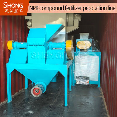 Dubbelrolgranulator voor NPK-verbindingsmestproductie met een capaciteit van 12-15 ton per uur en droge poedergranulatie