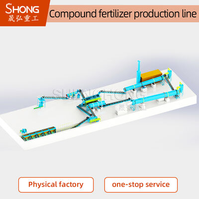 380V/50Hz NPK meststofproductielijn met 4-6 mm korrels en ≥90% voedingsstofgehalte