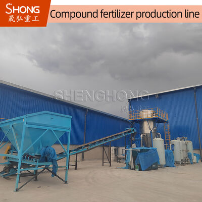 Dry Process NPK Fertilizer Production Line with 2-4mm Granular Size and ≥ 90% Nutrient Content (Driprocess NPK Fertilizer Production Line with 2-4mm Granular Size and ≥ 90% Nutrient Content) is een productielijn voor de productie van droge processen met een granulaire grootte van 2 tot 4 mm.