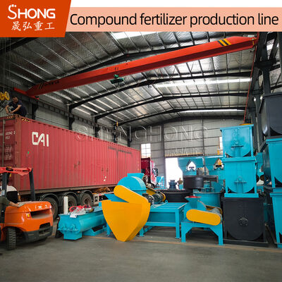 Rotary Drum Compound Fertilizer Production Plant met 12 maanden garantie voor bolvormige deeltjes 1-3mm High Efficiency NPK Fertilizer Granules Making Machine