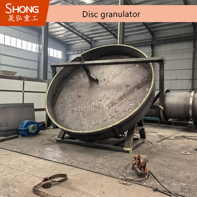 Disc Pelletizer Machine voor organische meststoffen met 1-20 ton per uur capaciteit en ronde korrels 380V/50Hz